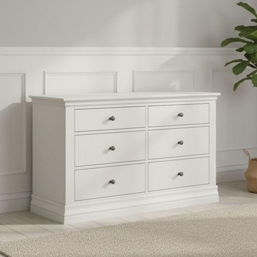 Bordeaux Cotton 6 Drawer Wide Chest