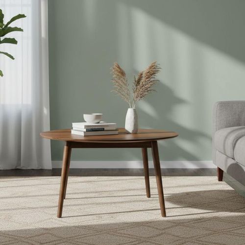 Harley Dark Wood 90cm Round Coffee Table