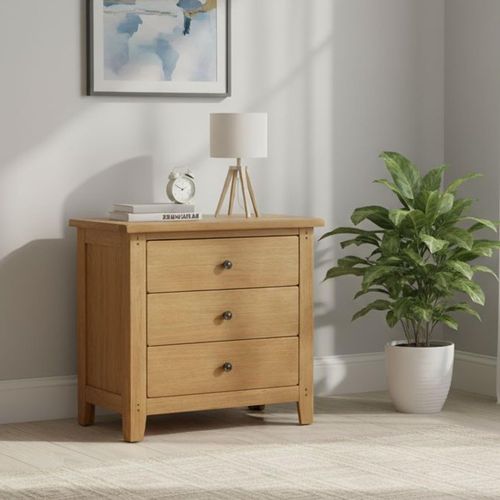Burford Oak 3 Drawer Small Chest