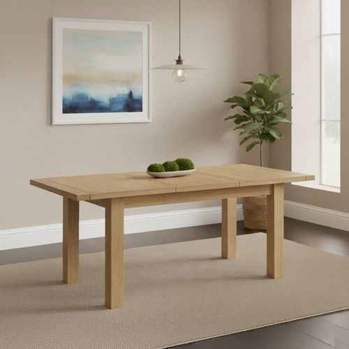 Burford Oak 6-8 Seater Butterfly Extending Dining Table - 150cm-200cm