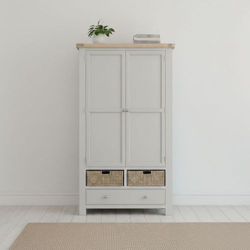 Salcombe Grey Oak 2 Door Larder Unit