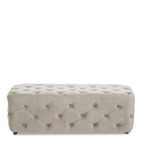 Alea Mink Velvet Fabric Hall Bench
