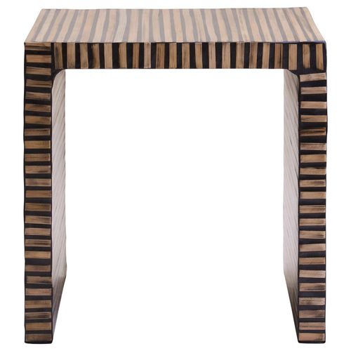 Bambusa Bamboo Inlay Square Side Table