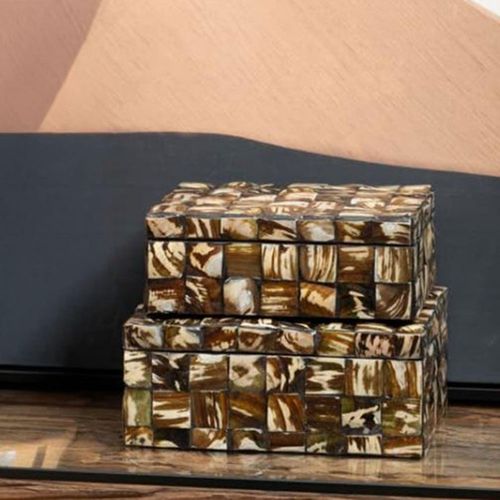 Branna Shell Detail Large Jewellery Box