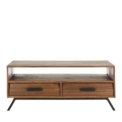 Brooklyn Fir Wood 2 Drawer Coffee Table