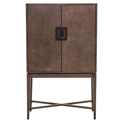 Dimaro Elm Wood 2 Door Hall Cabinet