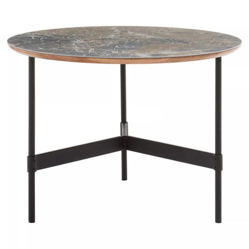 Doha Grey Slate Round Coffee Table