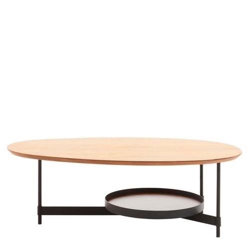 Doha Walnut Effect Oval Coffee Table