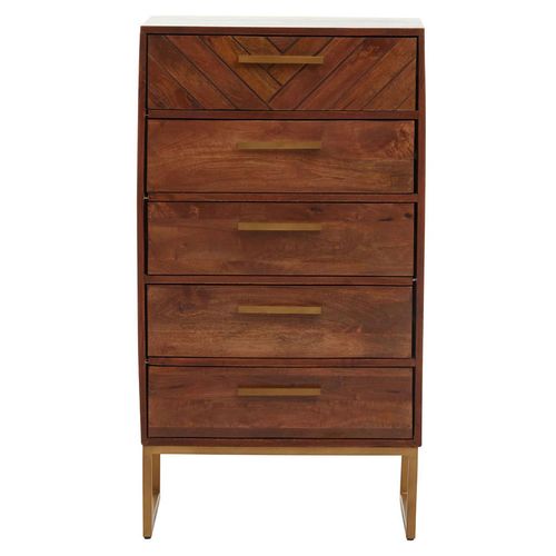 Gaya Mango Wood 5 Drawer Chest