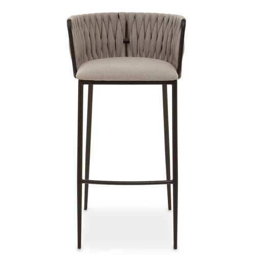 Gilden Grey Fabric Bar Chair
