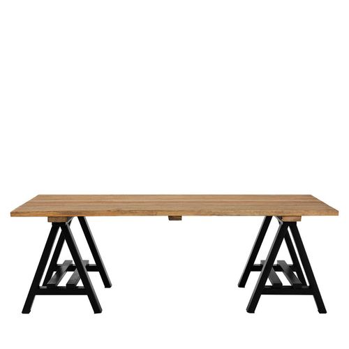 Hampstead Pine Wood and Metal Coffee Table