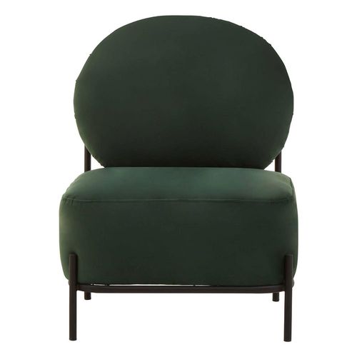 Haya Green Velvet Fabric Retro Chair
