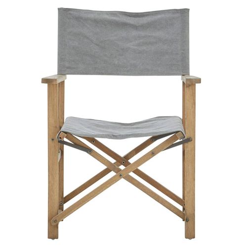 Hugh Grey Linen Fabric and American Oak Chair