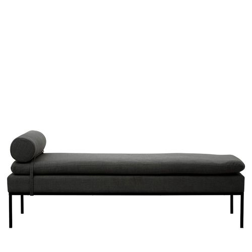 Harley Dark Grey Linen Fabric Day Bed