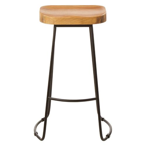 2 x Lyon Oak and Black Barstool