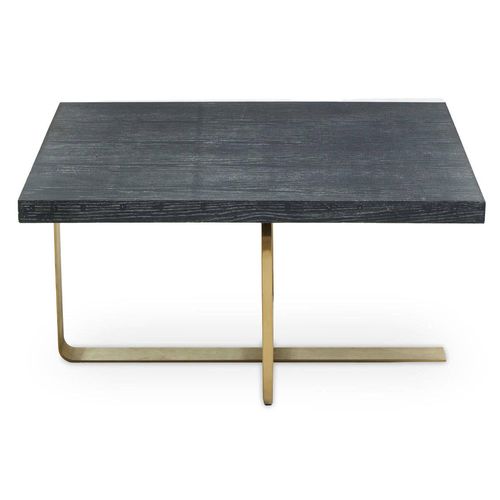 Lena Black Oak Square Coffee Table