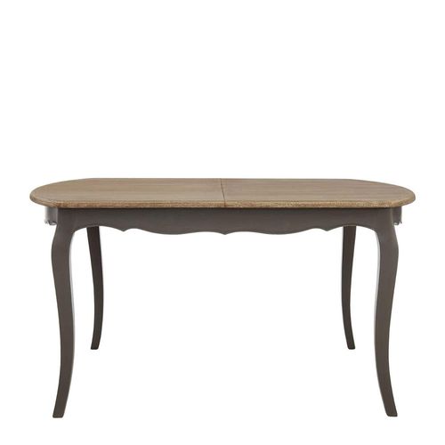 Loire Dark Grey 6-8 Seater Oval Extending Dining Table - 200cm