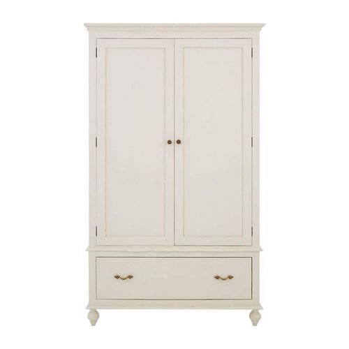 Loire White 2 Door 1 Drawer Wardrobe