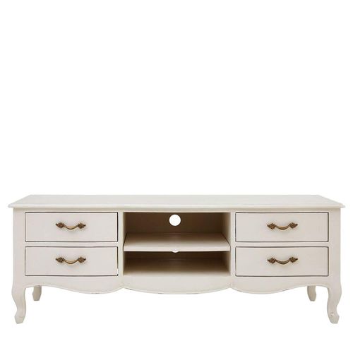 Loire White 4 Drawer TV Unit