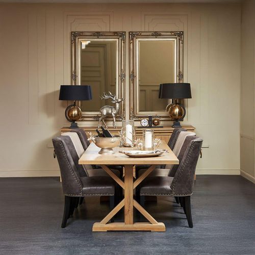 Lyon Oak 8 Seater Dining Table - 200cm