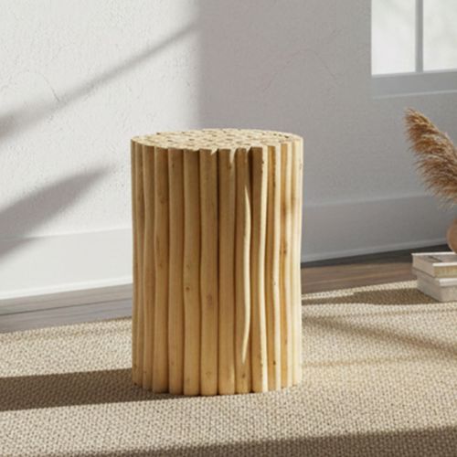 Malang Teak Wood Round Side Table