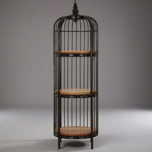Mantis Black Birdcage Medium Shelving Unit