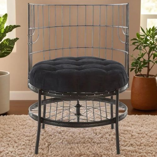 Mantis Black Metal Cage Chair