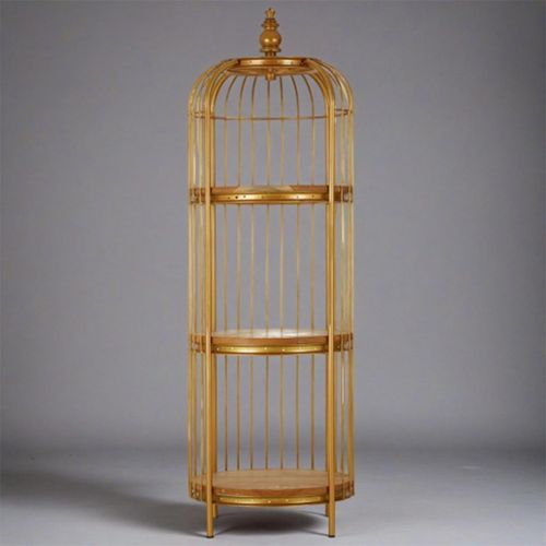 Mantis Gold Birdcage Medium Shelving Unit