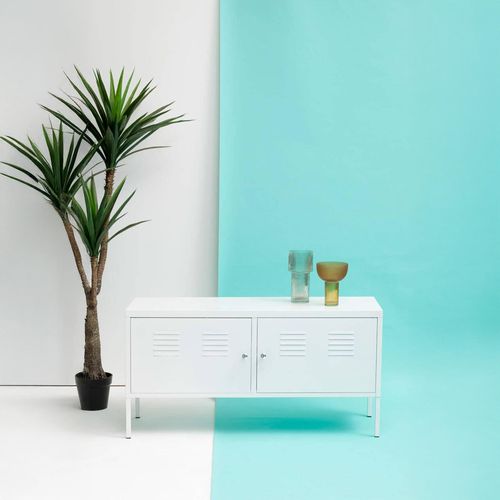 Academy White Metal 2 Door Small Sideboard