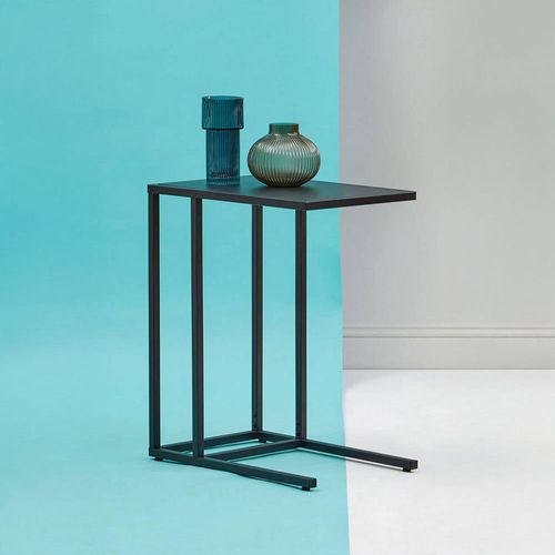 Acero Black Metal Side Table