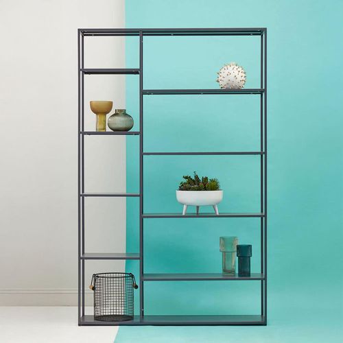 Acero Grey Metal Multi Shelf Unit