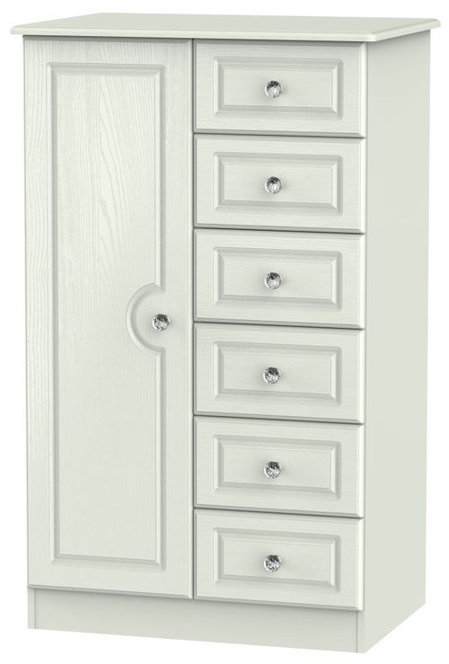 Crystal Cashmere 1 Door Midi Wardrobe