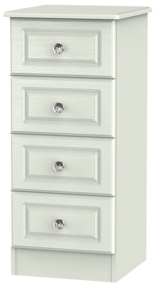 Crystal Cashmere 4 Drawer Narrow Chest