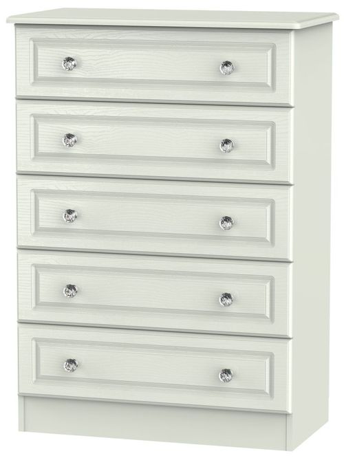Crystal Cashmere 5 Drawer Chest