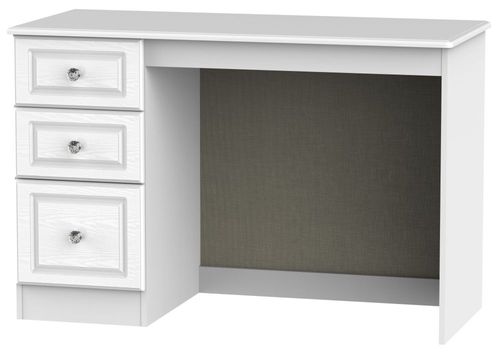 Crystal White 3 Drawer Desk