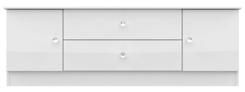Lumiere White Gloss 75cm TV Unit