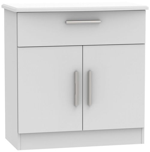 Knightsbridge Grey Compact Sideboard - 2 Doors