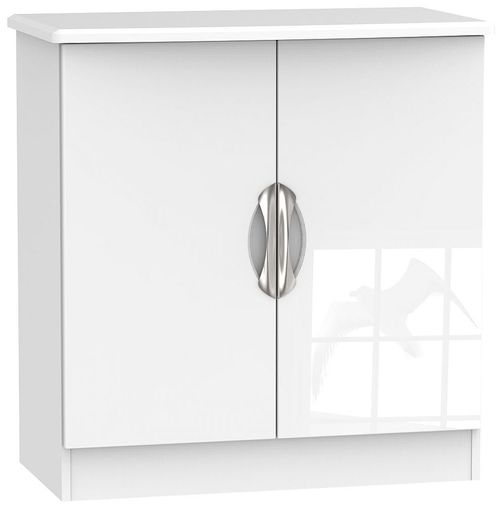 Camden White Gloss 2 Door Hall Cabinet
