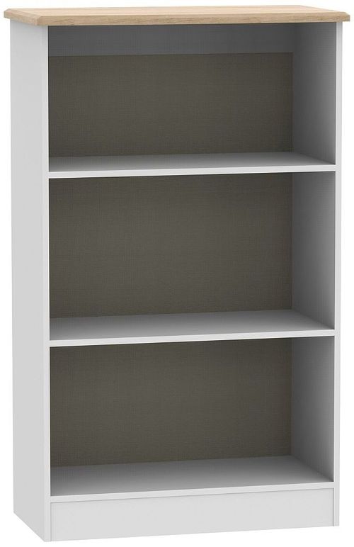 Victoria Grey and Riviera Oak Bookcase