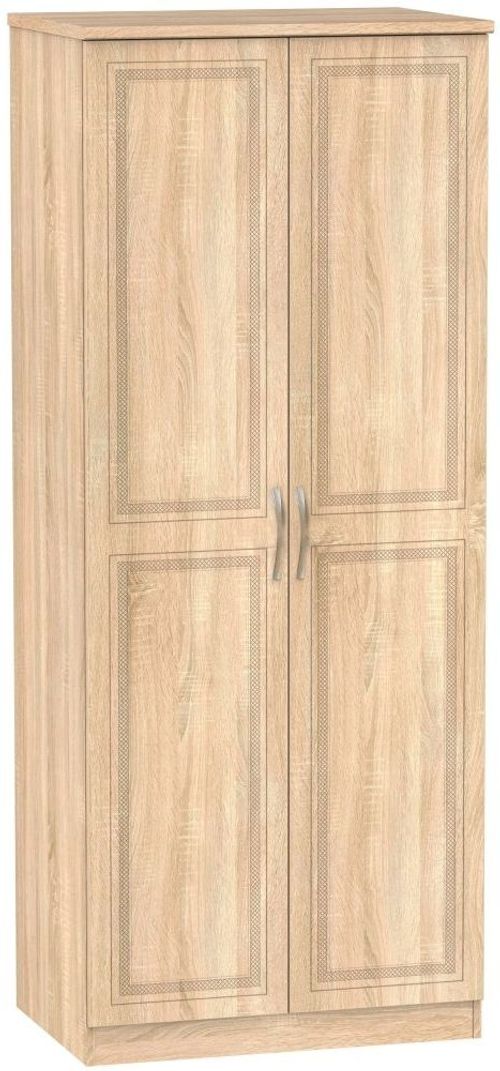 Dorset Oak Effect 2 Door Plain Wardrobe