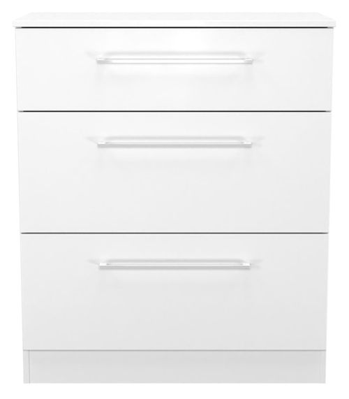 Worcester White 3 Drawer Deep Chest