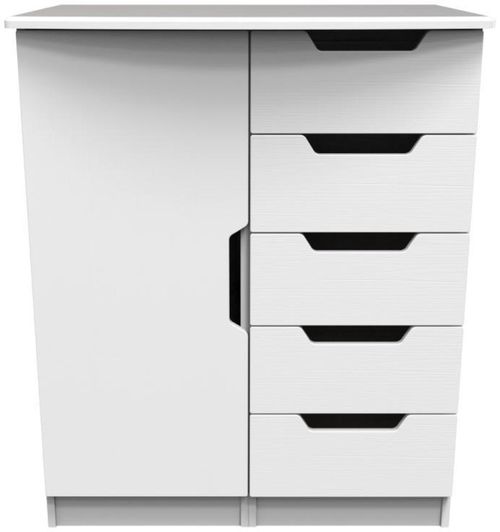 Bella White 1 Door Midi Wardrobe