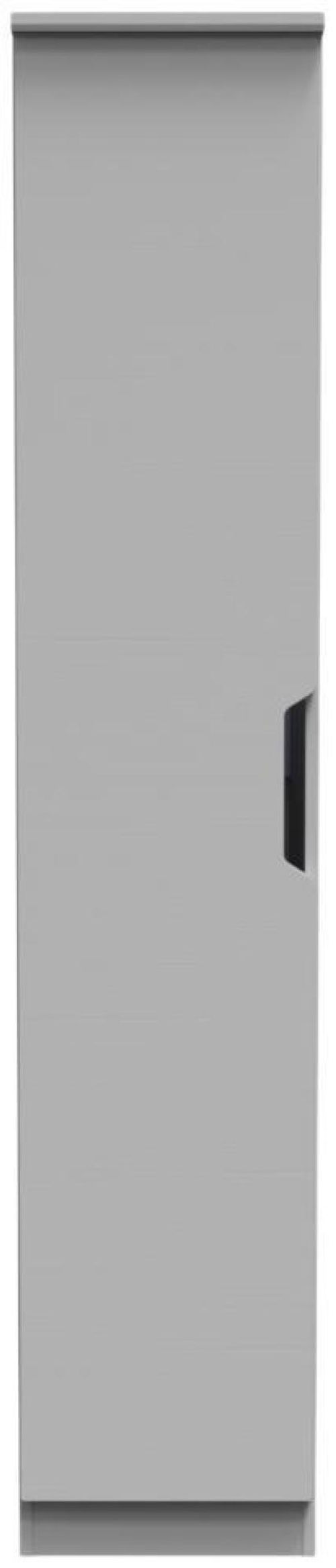Bella Grey Ash 1 Door Single Wardrobe