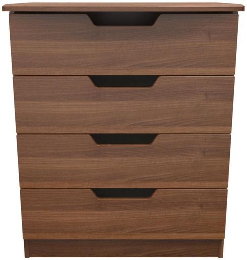 Bella Walnut Effect 4 Drawer Chest