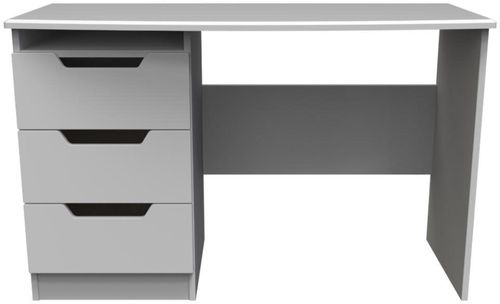 Bella Grey 3 Drawer Desk