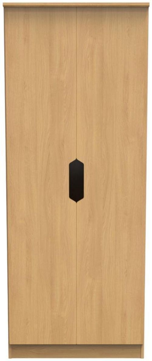 Bella Oak Effect 2 Door Plain Tall Wardrobe