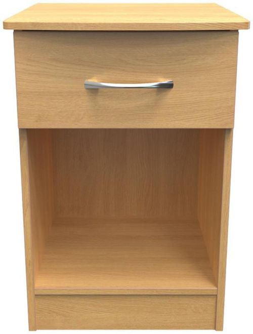 Eve Oak Effect 1 Drawer Bedside Cabinet