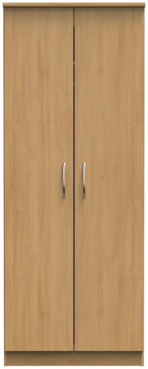 Eve Oak Effect 2 Door Plain Tall Wardrobe