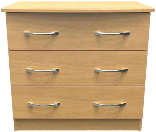 Eve Oak Effect 3 Drawer Small Chest