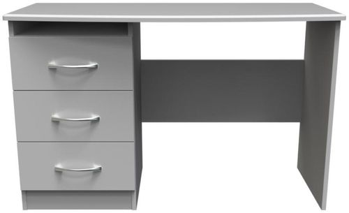 Eve Grey 3 Drawer Desk